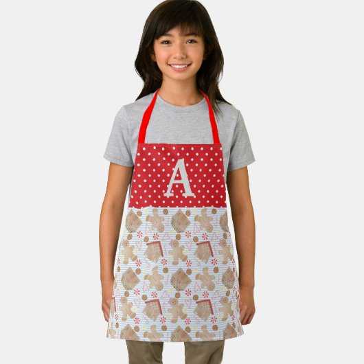 Blauw kerstkoekjes Schort, klein Schort (Insitu)