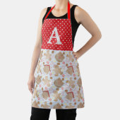 Blauw kerstkoekjes Schort, middelgroot Schort (Insitu)