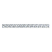 Blauw Kerstman toile Grosgrain Lint (Voorkant)