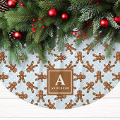 Blauw Kerstmanogram Kerstmis Kerstboom Rok