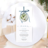 Blauw Kerstmenu Menu