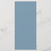 Blauw Kerstmenu Menu (Achterkant)