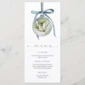 Blauw Kerstmenu Menu (Voorkant)