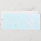 Blauw Kerstmis Cheque Cadeau Bon Card Kaart (Achterkant)