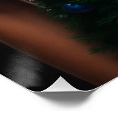 Blauw Kerstmis: Glamour Perfect Poster (Hoek)