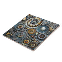 Blauw Kerstmis Spiraal Patroon