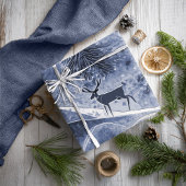 Blauw Kerstmispatroon#13 ID1009 Cadeaupapier