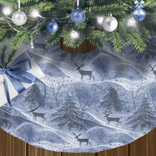 Blauw Kerstmispatroon#13 ID1009 Kerstboom Rok