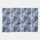 Blauw Kerstmispatroon#13 ID1009 Theedoek (Horizontaal)