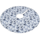 Blauw Kerstmispatroon#3 ID1009 Kerstboom Rok (Gekanteld)