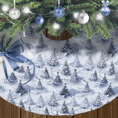 Blauw Kerstmispatroon#3 ID1009 Kerstboom Rok
