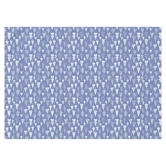 Blauw Kerstmispatroon#6 ID1009 Tafelkleed (Voorkant (Horizontaal))