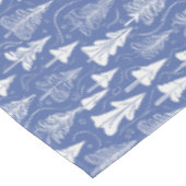 Blauw Kerstmispatroon#6 ID1009 Tafelkleed (Gekanteld)