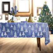 Blauw Kerstmispatroon#6 ID1009 Tafelkleed