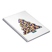 Blauw kerstNotitieboek Notitieboek (Rechterzijde)
