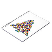 Blauw kerstNotitieboek Notitieboek (Linkerzijde)