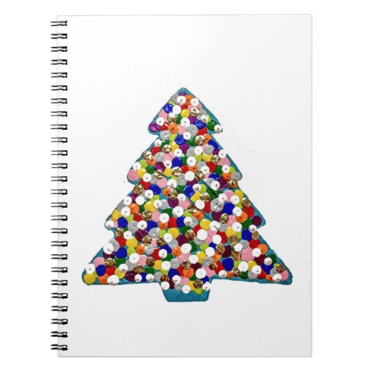 Blauw kerstNotitieboek Notitieboek (Voorkant)