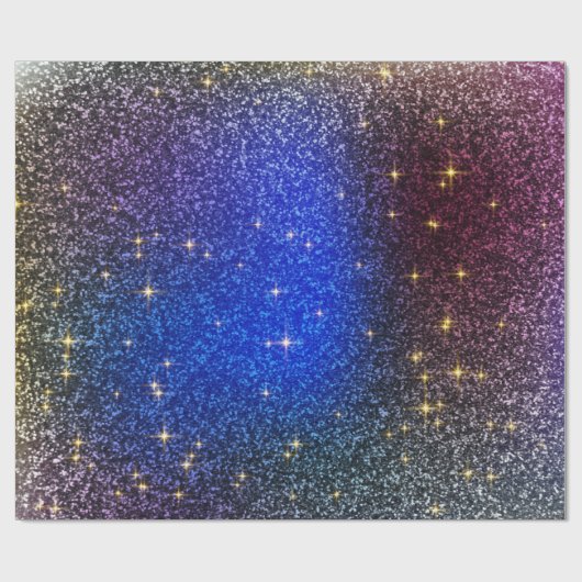 Blauw kerstpapier cadeaupapier (Vlak)