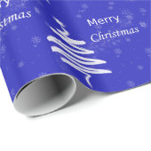 Blauw kerstpapier voor fijne kerst cadeaupapier (Rol Hoek)