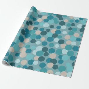 Blauw kerststippen inpakpapier