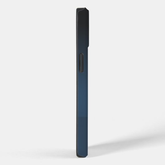 Blauw kerstthema met gouden kerstboom Case-Mate iPhone case (Achterkant / Rechts)