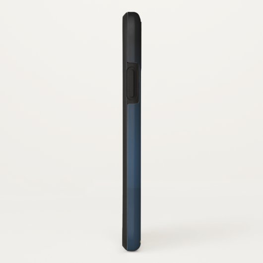 Blauw kerstthema met gouden kerstboom Case-Mate iPhone case (Achterkant / rechts)