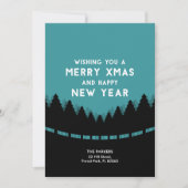 Blauw Kerstwoud Kaart (Voorkant)