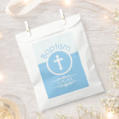 , blauw kind van God Baptisme Bedankzakje (Geknipt)