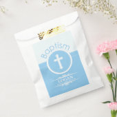 , blauw kind van God Baptisme Bedankzakje (Gezegeld)