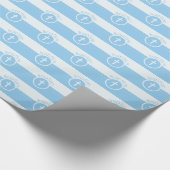 , blauw kind van God Baptisme Cadeaupapier (Hoek)