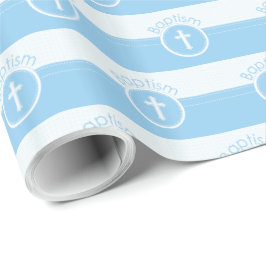 , blauw kind van God Baptisme Cadeaupapier