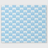 , blauw kind van God Baptisme Cadeaupapier (Vlak)