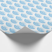 , blauw kind van God Baptisme Cadeaupapier (Hoek)