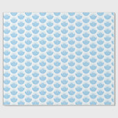 , blauw kind van God Baptisme Cadeaupapier (Vlak)