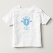 , blauw kind van God Baptisme Kinder Shirts (Voorkant)