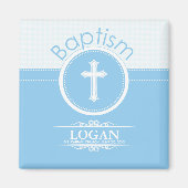 , blauw kind van God Baptisme Magneet (Voorkant)