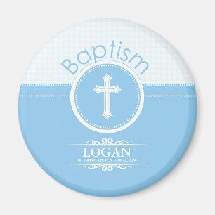 , blauw kind van God Baptisme Magneet