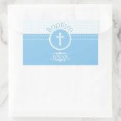 , blauw kind van God Baptisme Rechthoekige Sticker (Tas)
