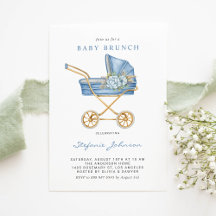 Blauw  kinderwagen Het is een Boy Baby Brunch