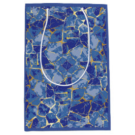 Blauw Kintsugi Goud Ader Medium Cadeauzakje