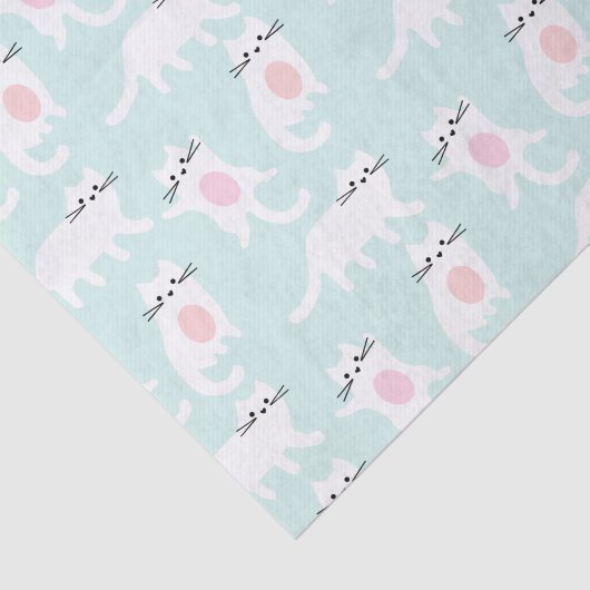 Blauw Kittens-weefselpapier Tissuepapier (Detail)