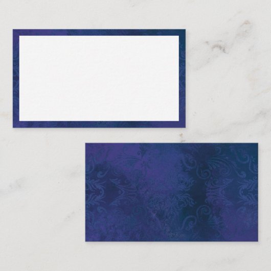 blauw klantenkaartje (Voorkant / Achterkant)