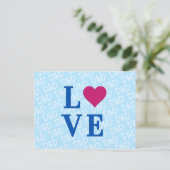 Blauw Klasse LOVE PAPA Briefkaart (Staand voorkant)