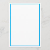 Blauw Klassiek Afstuderen Bewaar de Datum Save The Date (Achterkant)