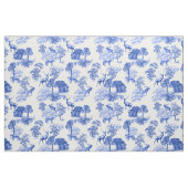 Blauw klassiek Frans land Toile Deer Pattern Stof (Yard (91,4 cm))