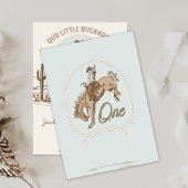  Blauw Klein Buckaroo Western 1e Verjaardag Kaart