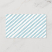 Blauw klein pompoen jongen baby shower luier loter informatiekaartje (Achterkant)