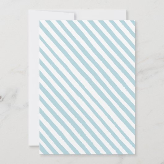 Blauw klein pompoen jongen baby shower uitnodiging (Achterkant)