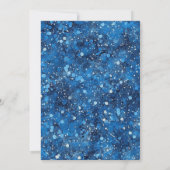 Blauw Kleine Mijnheer Driejarige Uitnodiging voor  (Achterkant)
