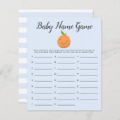 Blauw Kleine Moppie Baby Naam Shower Spel (Voorkant / Achterkant)